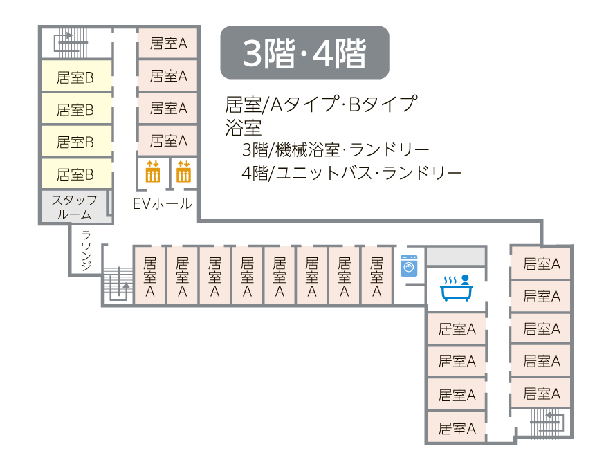 3~4階間取り