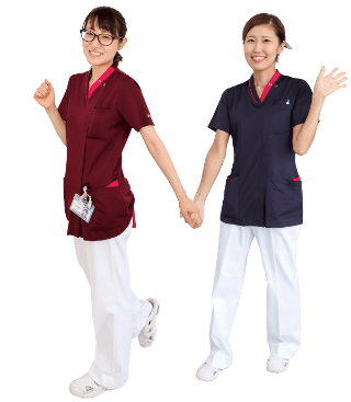 看護師の女性２人の写真